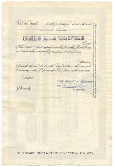 Westinghouse Air Brake Company Stock Certificate