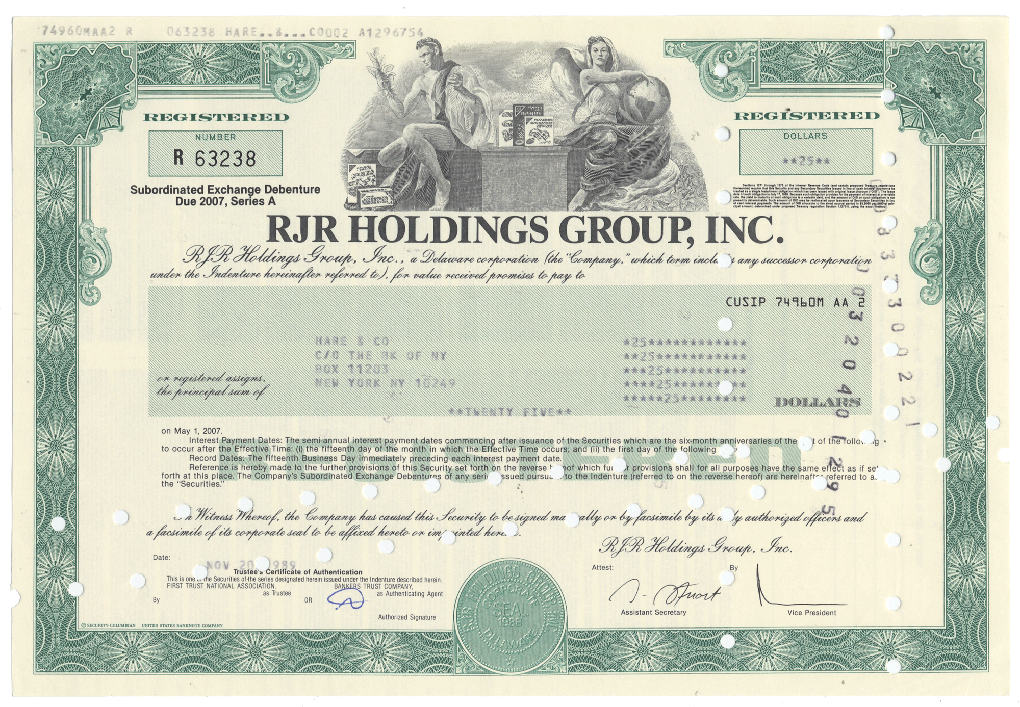 RJR Holdings Group (Nabisco), Inc. (LOT OF 8 PIECES)