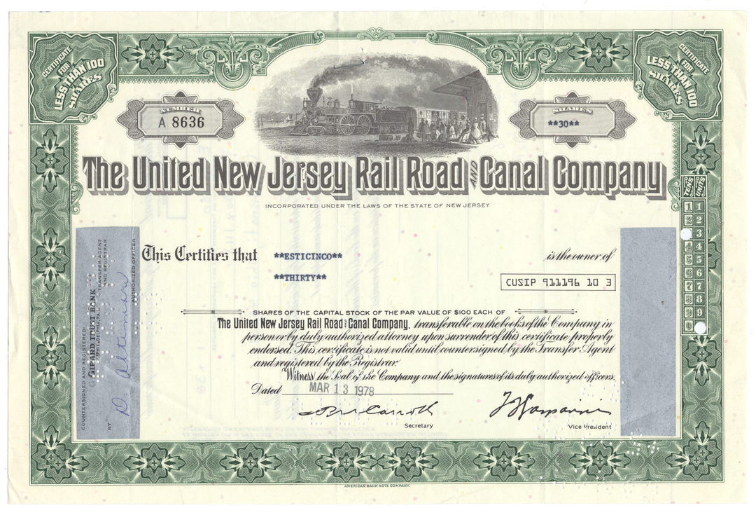 United New Jersey Railroad and Canal Company