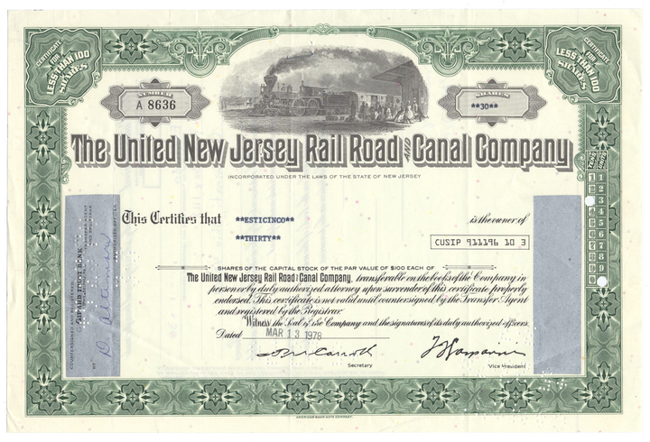 United New Jersey Railroad and Canal Company