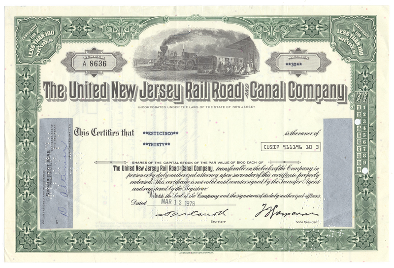 United New Jersey Railroad and Canal Company