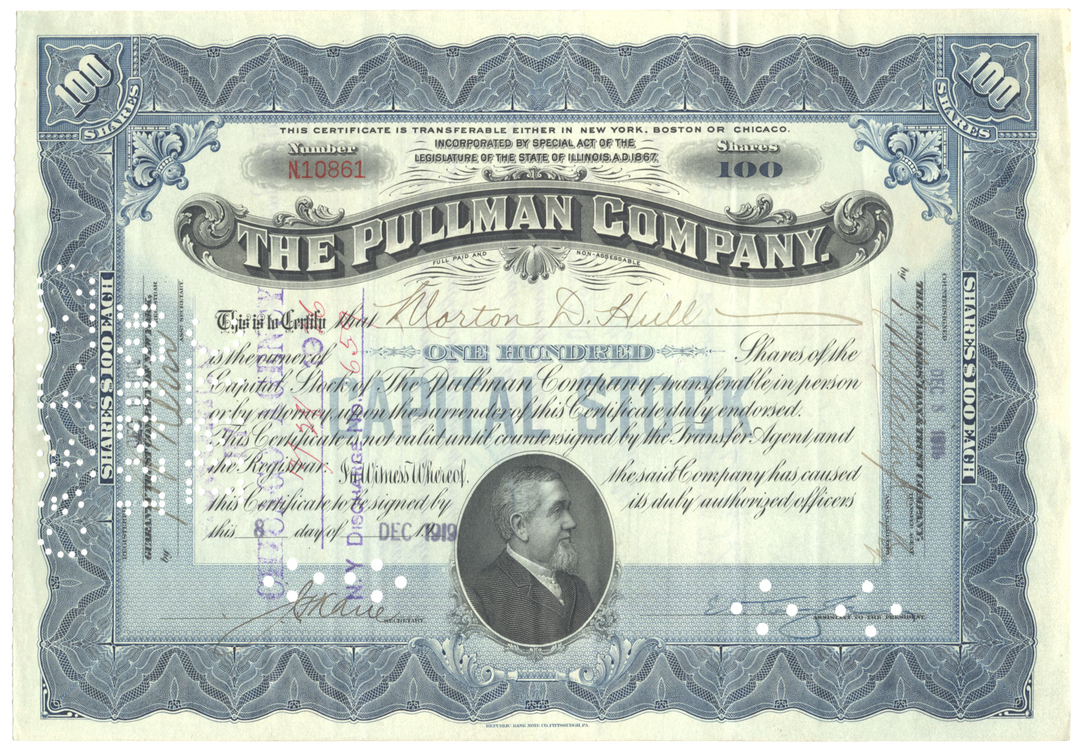 Pullman Company Stock Certificate