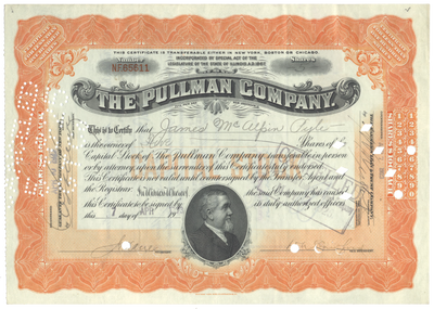 Pullman Company Stock Certificate