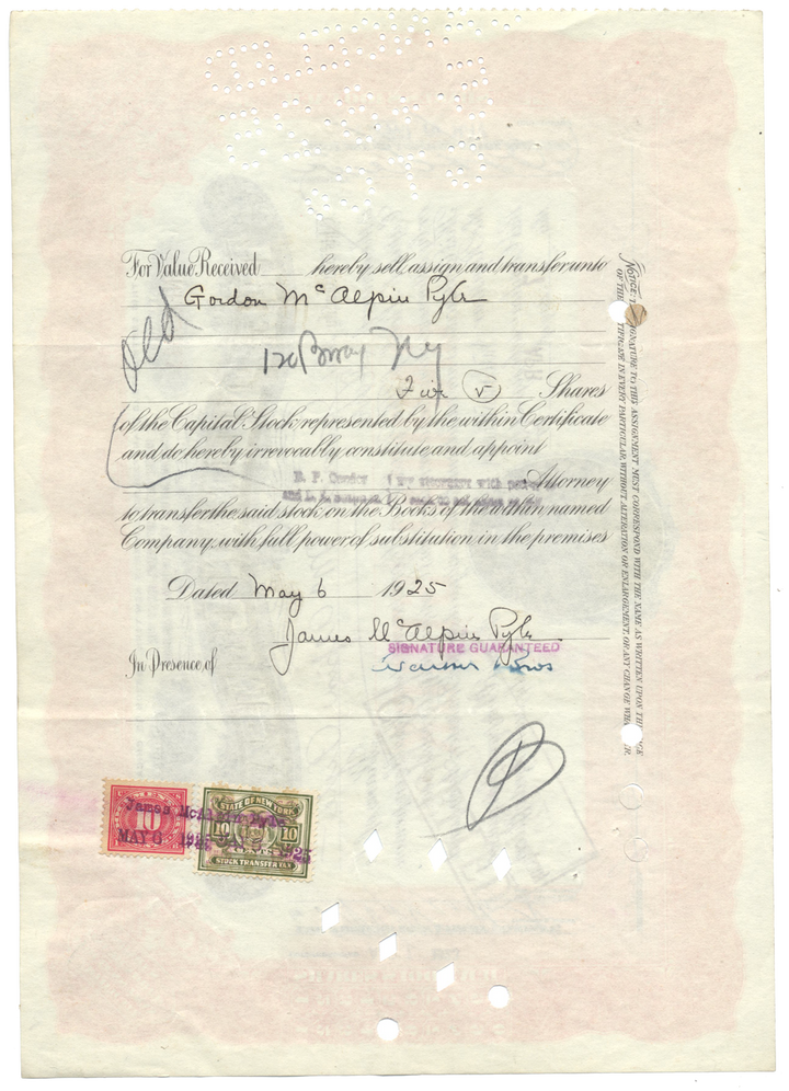 Pullman Company Stock Certificate