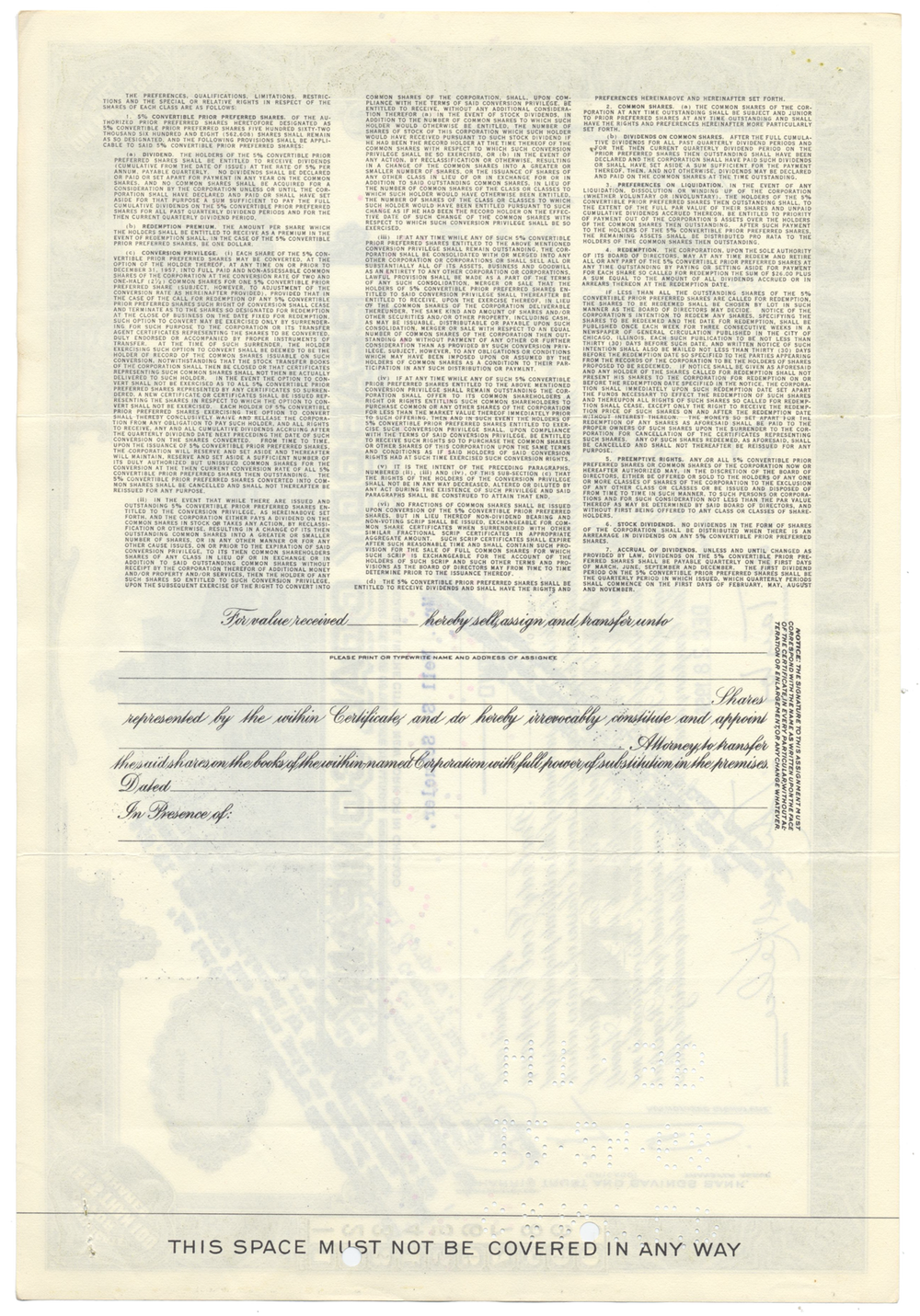 Peabody Coal Company Stock Certificate