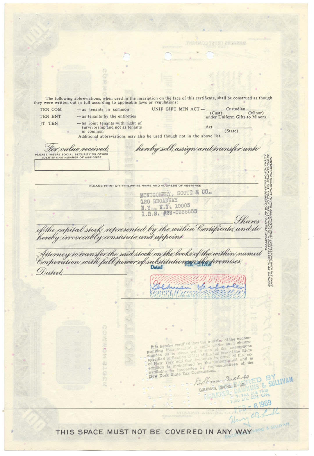 Uris Buildings Corporation Stock Certificate