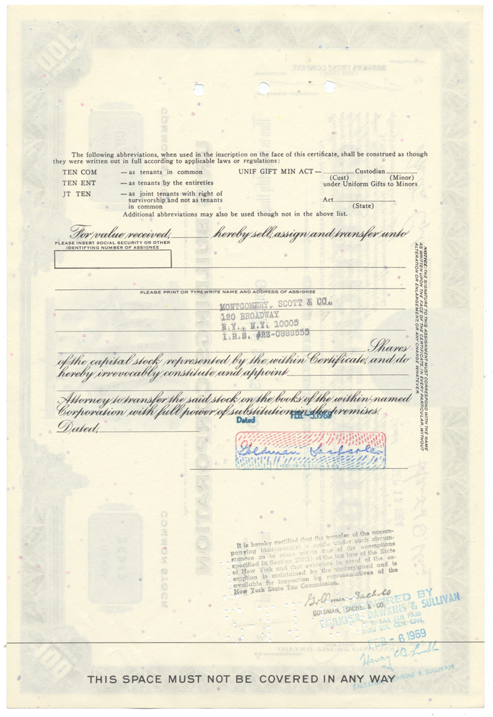 Uris Buildings Corporation Stock Certificate