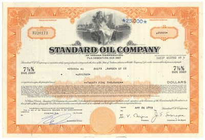 Standard Oil Company Bond Certificate