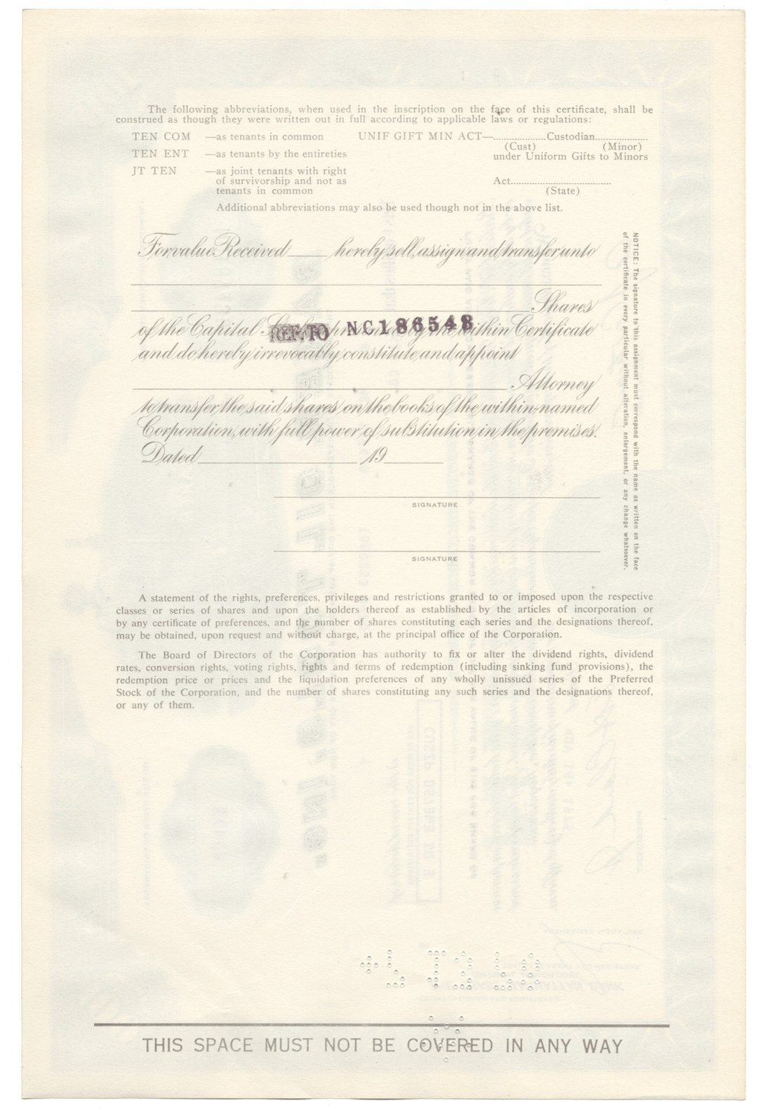 Baker Oil Tools, Inc. Stock Certificate