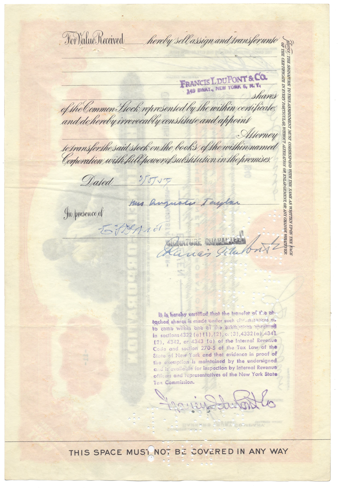 Lionel Corporation Stock Certificate