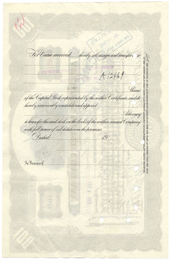 American Meter Company Stock Certificate