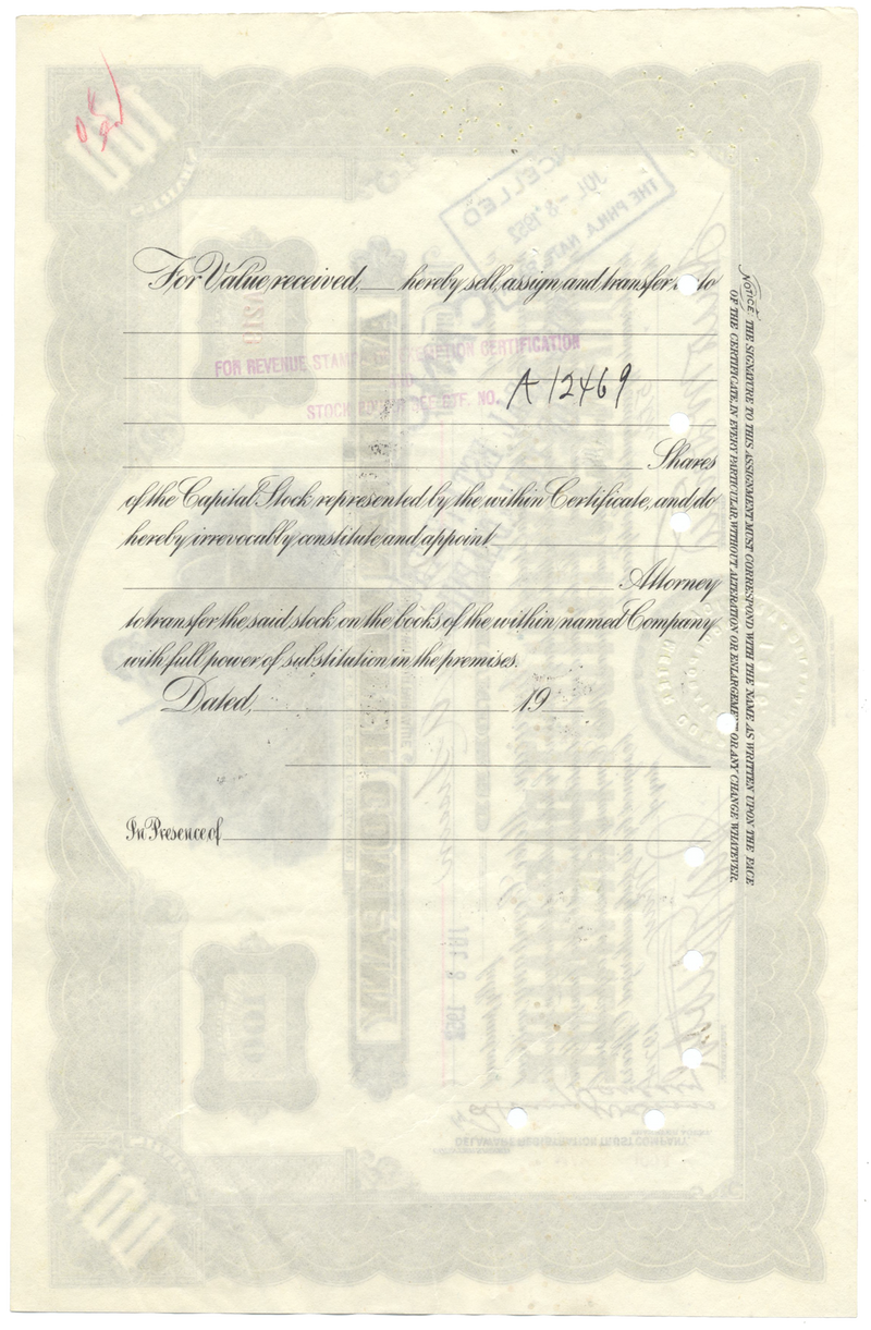 American Meter Company Stock Certificate