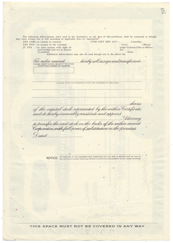 United States Banknote Corporation Stock Certificate