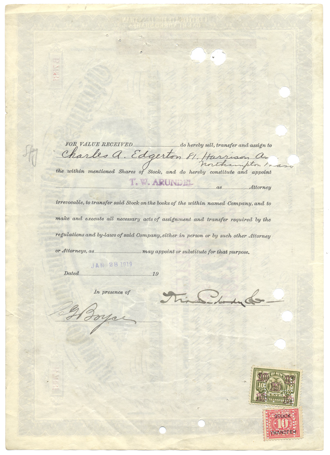 Chicago, Saint Paul, Minneapolis and Omaha Railway Company Stock Certificate