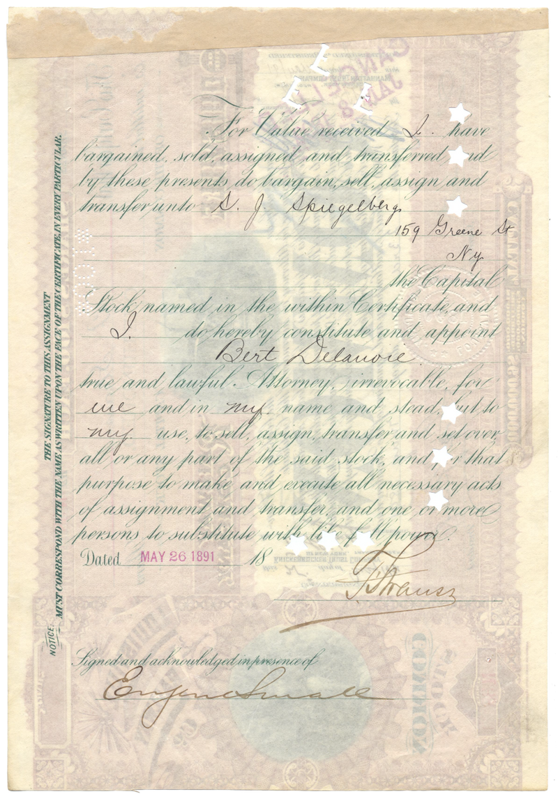 Louisville Railway Company Stock Certificate