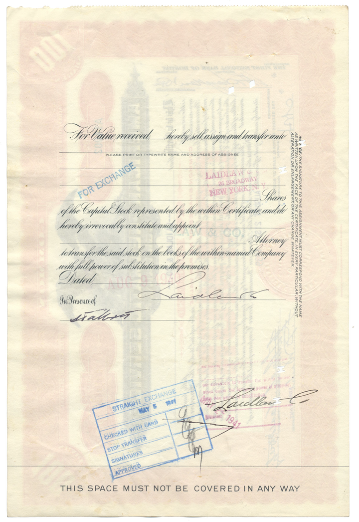 American Pneumatic Service Company Stock Certificate