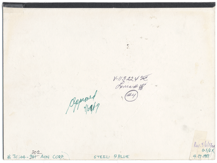 Working Proof from Aon Corporation for the company's Common Stock