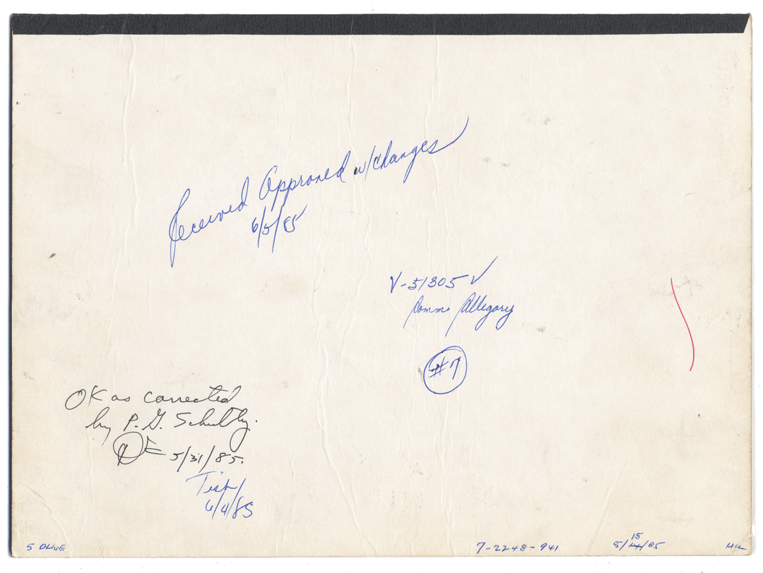 Very rare Burroughs Corporation working proof for one of the company's subordinated debenture bonds