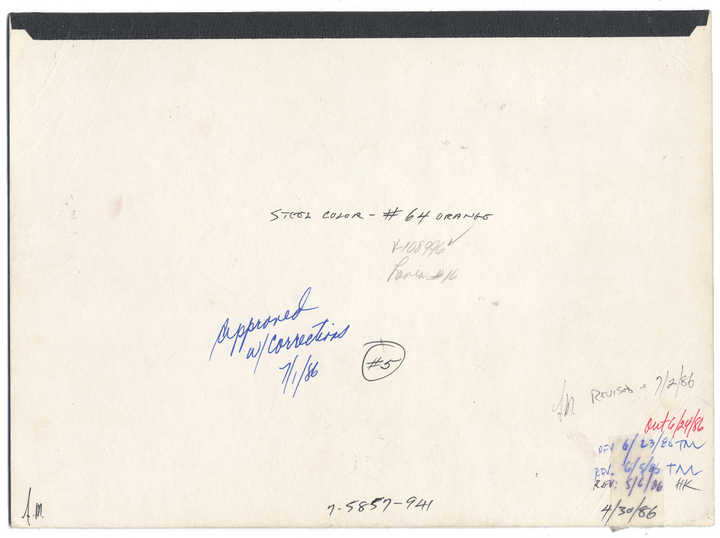 Working Proof from CATERPILLAR for one the company's Common Stock Certificates