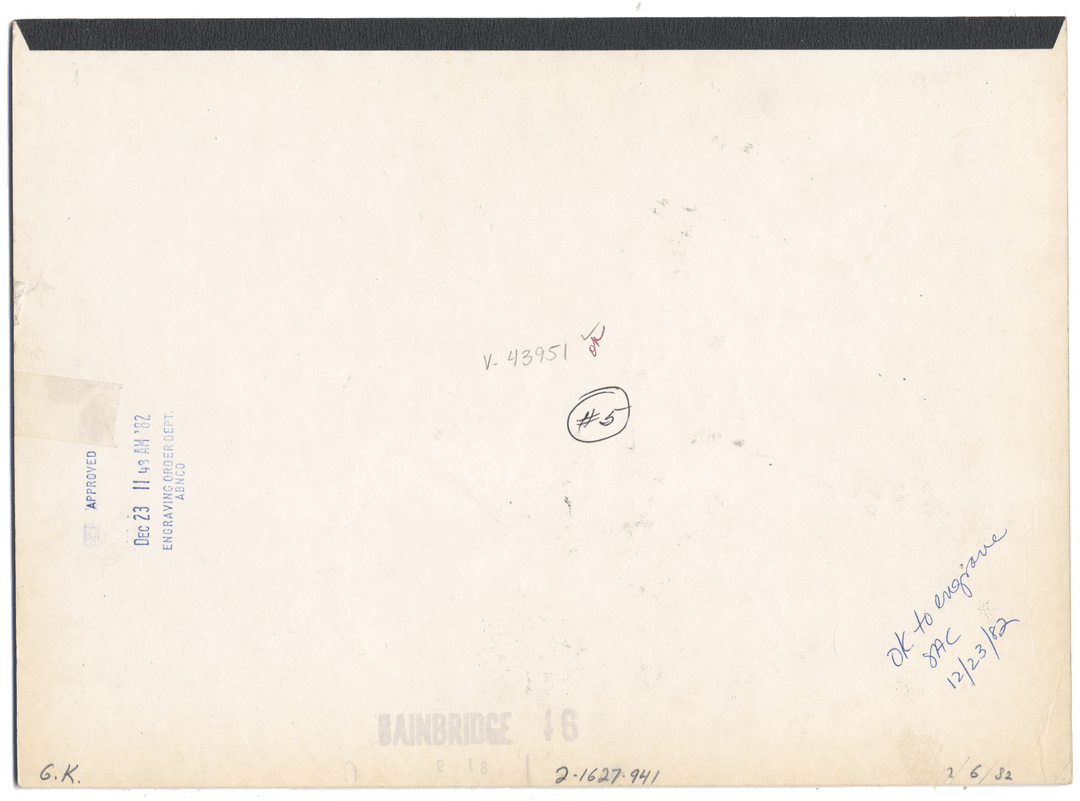 Working Proof from Chesebrough-Pond's for one the company's Seven Year Notes