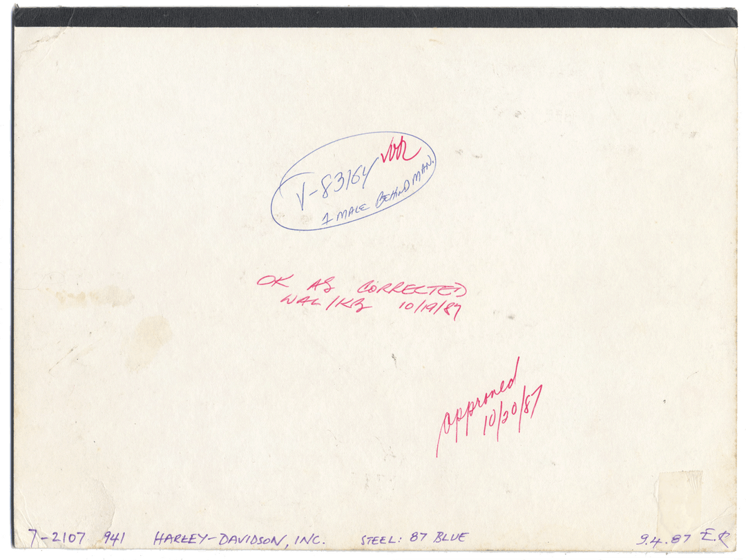 Rare HARLEY-DAVIDSON Working Proof for one of the company's common stock certificates