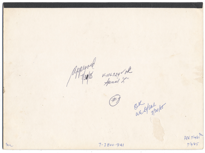 Rare LITTON INDUSTRIES Working Proof for a floating subordinated bond certificate
