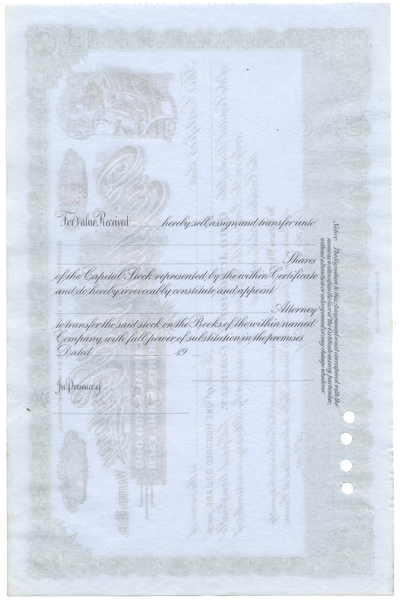 Ohio Automobile Company Stock Certificate