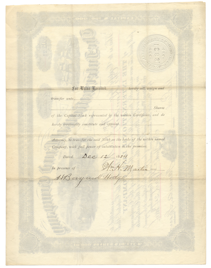 International Land Company Stock Certificate