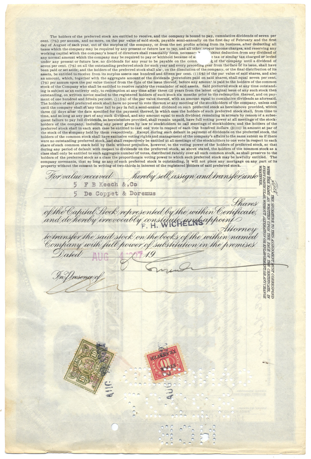 Cuba Company Stock Certificate