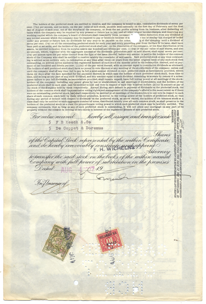 Cuba Company Stock Certificate