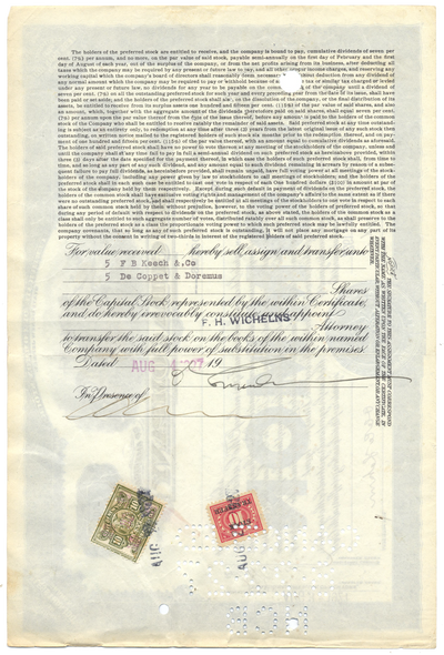 Cuba Company Stock Certificate
