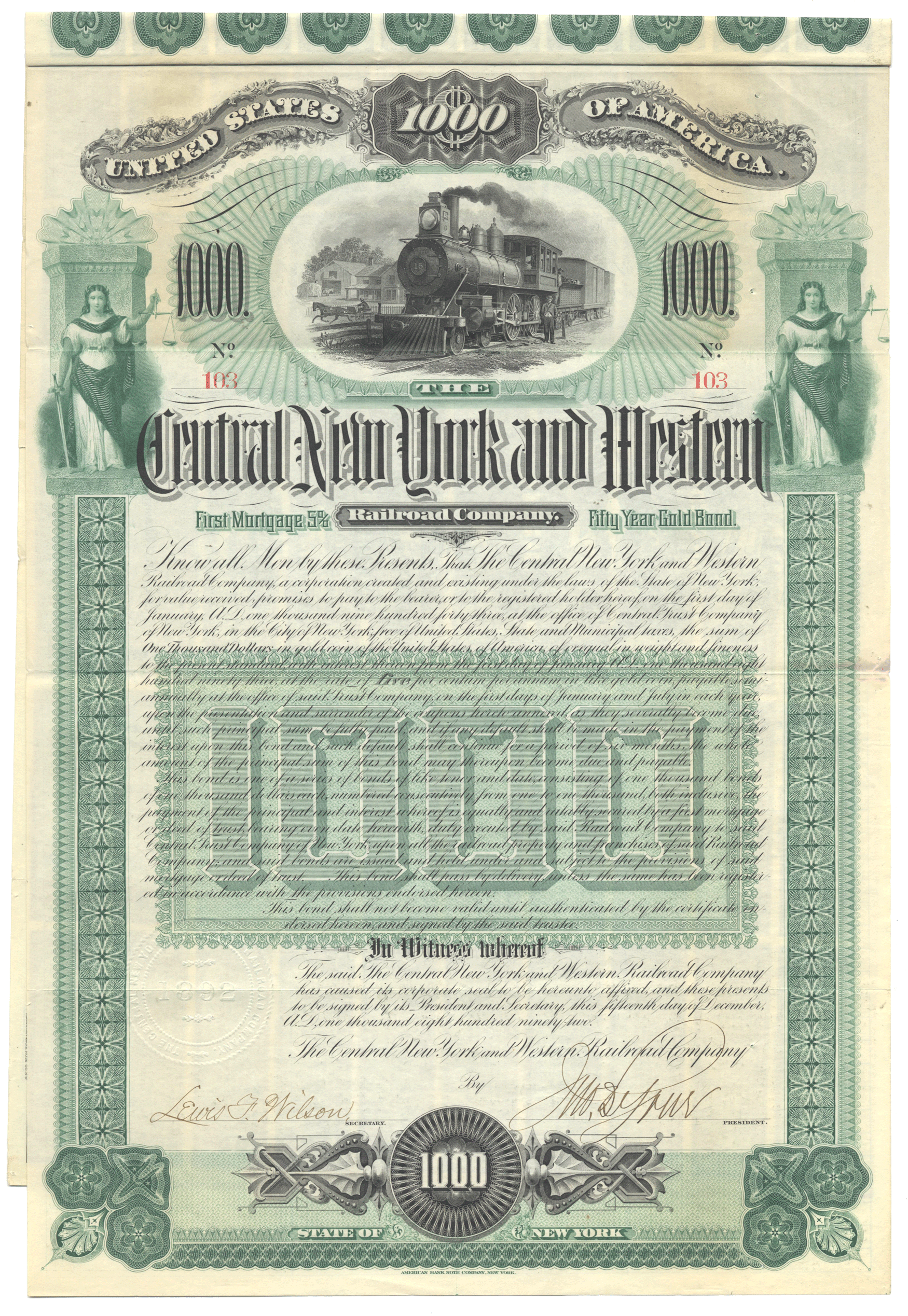 Central New York and Western Railroad Company