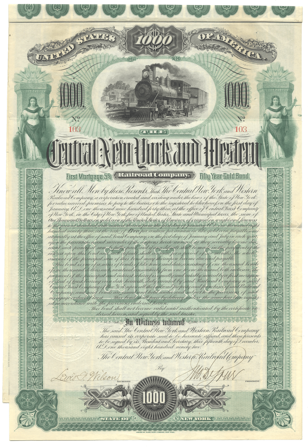 Central New York and Western Railroad Company