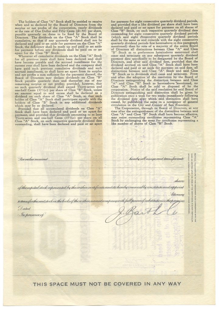 Illinois Pacific Glass Corporation Stock Certificate