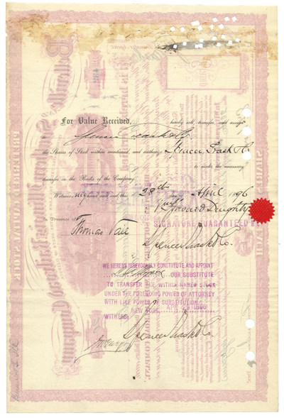 Belleville and Southern Illinois Railroad Company Stock Certificate