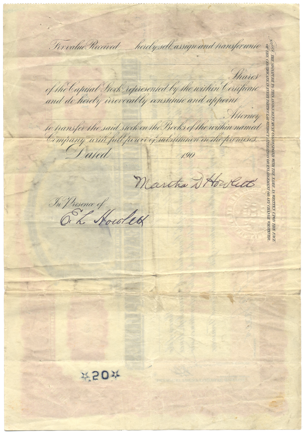 Consolidated Steamship Lines Stock Certificate