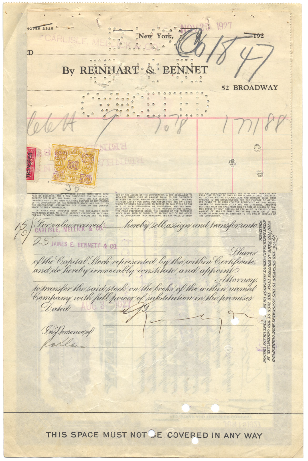 American Chicle Company Stock Certificate