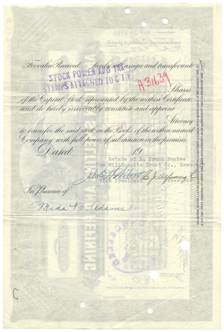 American Smelting and Refining Company Stock Certificate