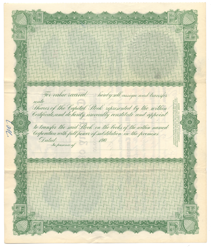 Manati Company of Cuba Stock Certificate