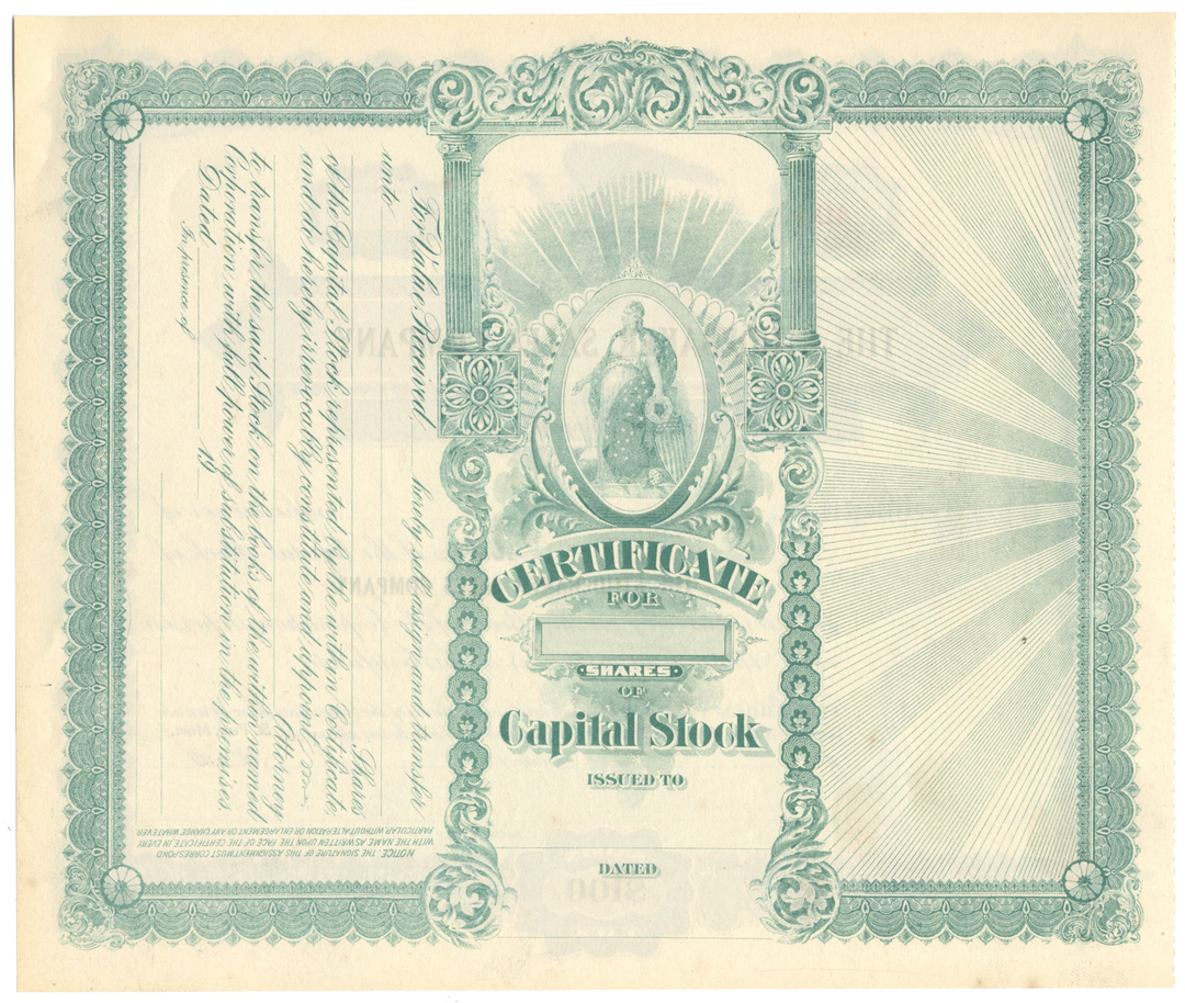 Studebaker Sales Company Stock Certificate