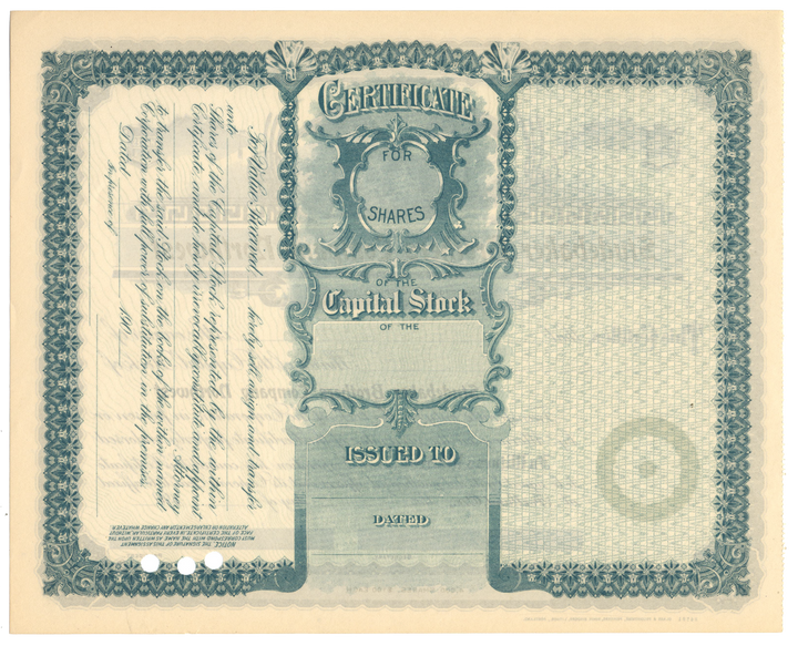 Studebaker Brothers Company Northwest Stock Certificate