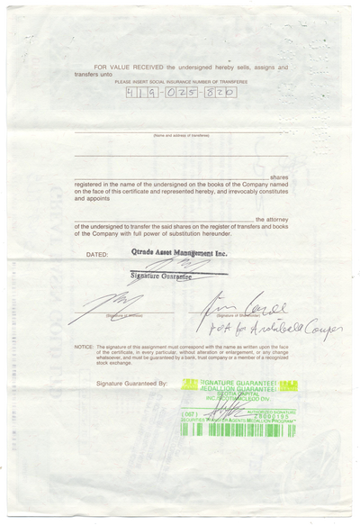 Great Basin Gold Ltd. Stock Certificate