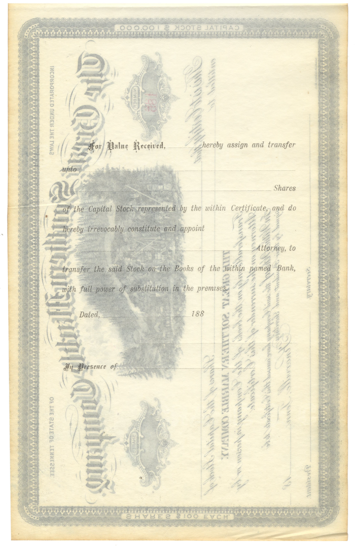 Great Southern Marble Company Stock Certificate