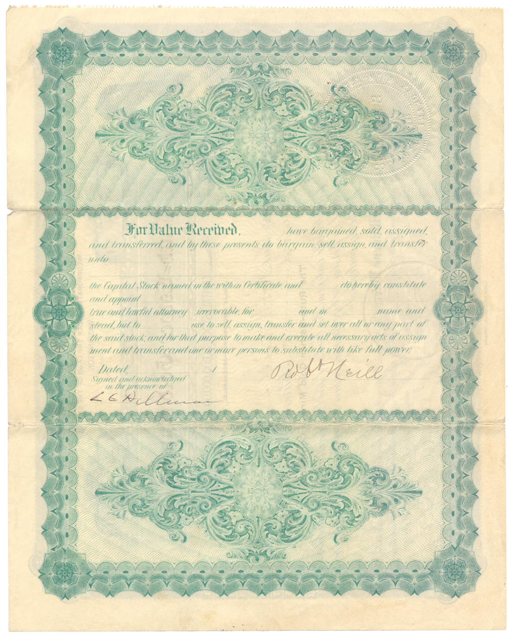 Ruth-Esther Gold Mining Co. Stock Certificate