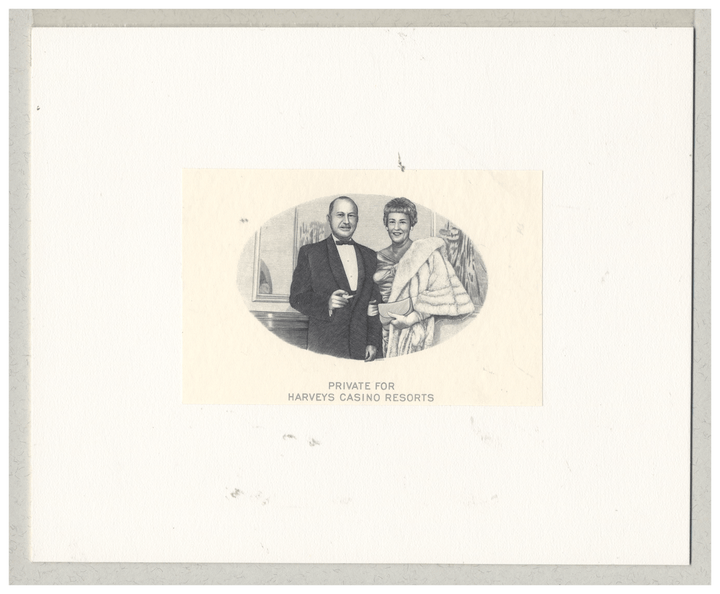 Harrah's Casinos Vignette Proof - American Bank Note Company