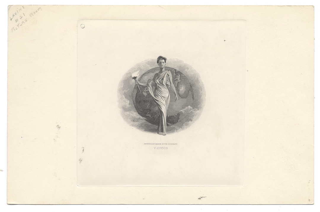 American Bank Note Company Vignette Card (Serial #V 109509)