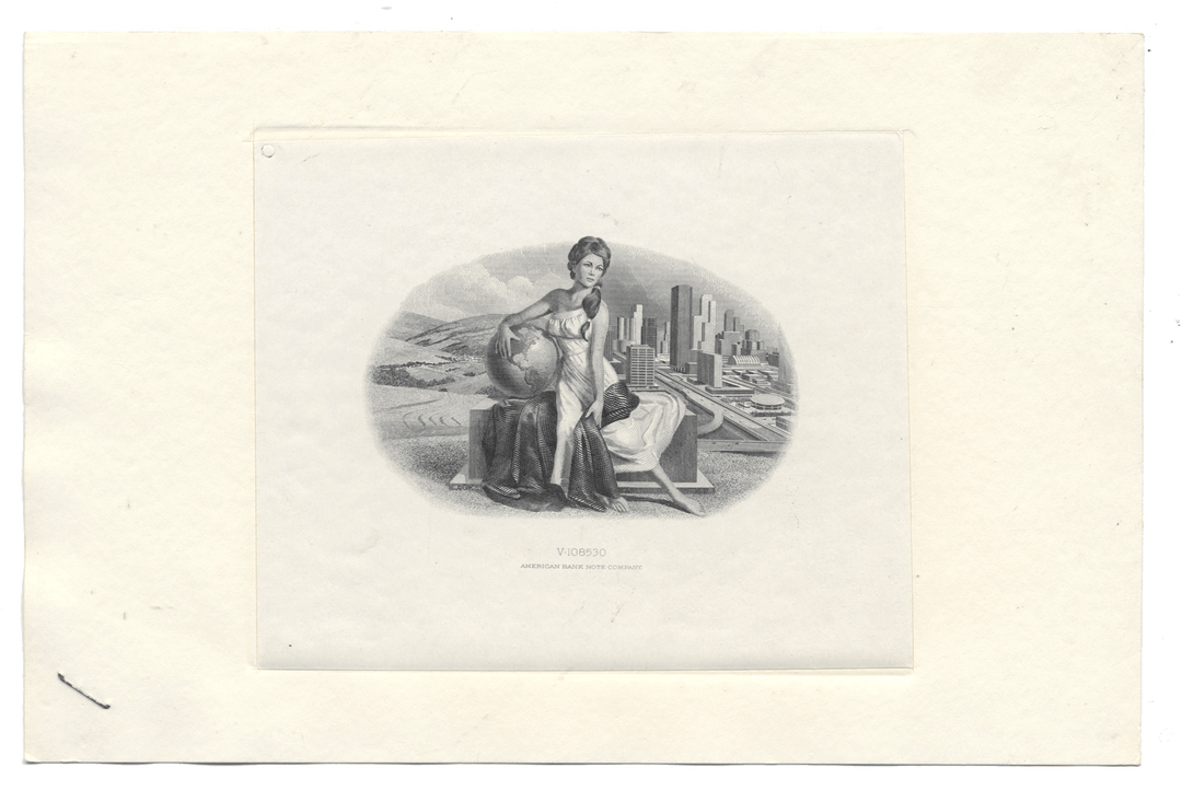 American Bank Note Company Vignette Card (Serial #V 108530)