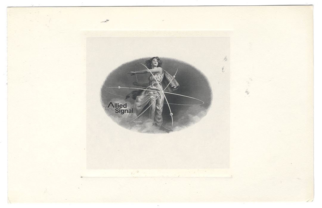 American Bank Note Company Vignette Card for ALLIED SIGNAL