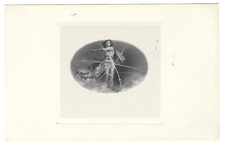 American Bank Note Company Vignette Card for ALLIED SIGNAL