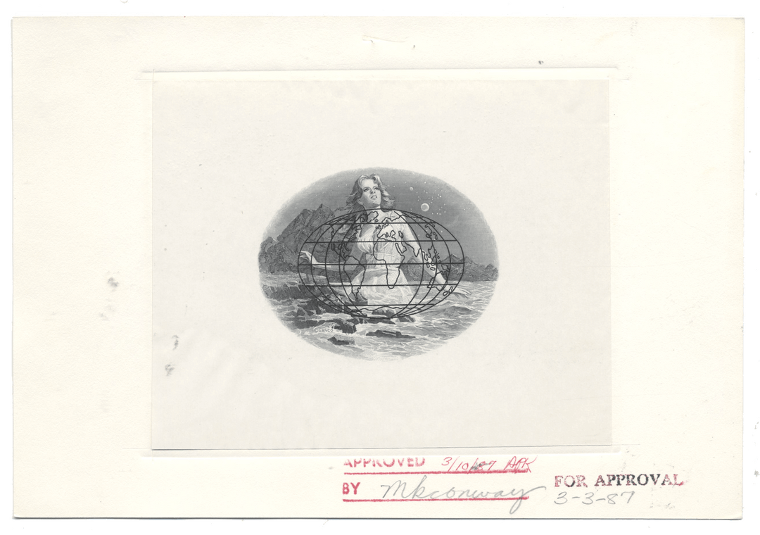 American Bank Note Company Vignette Card for ECOLAB